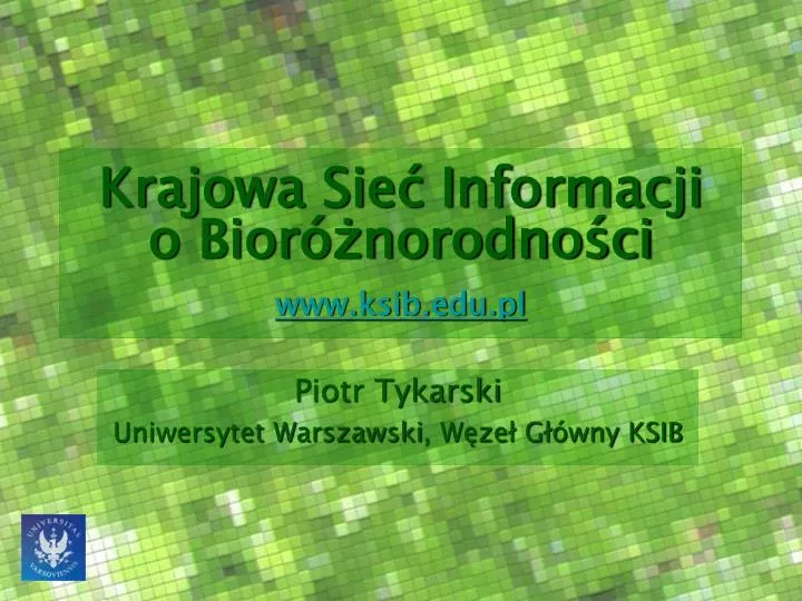 krajowa sie informacji o bior norodno ci www ksib edu pl