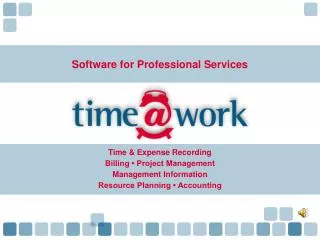 Software for Professional Services