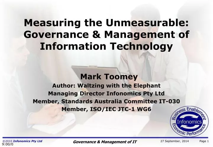 measuring the unmeasurable governance management of information technology