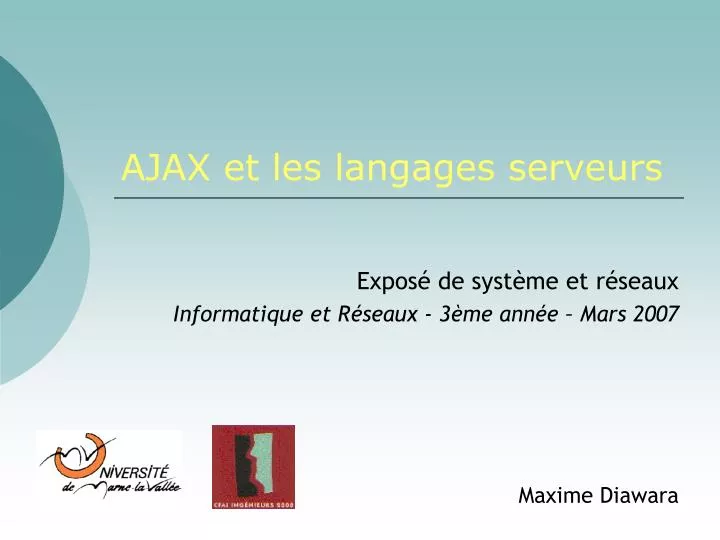 ajax et les langages serveurs