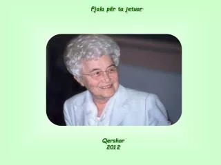 Fjala për ta jetuar