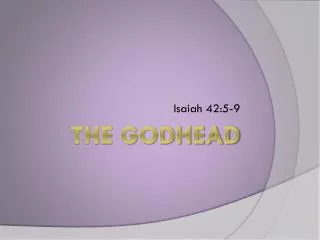 The Godhead