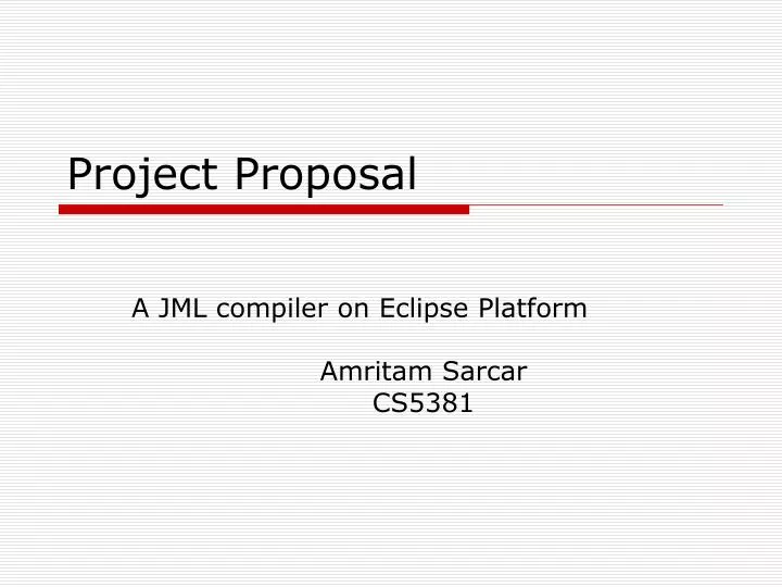 a jml compiler on eclipse platform amritam sarcar cs5381