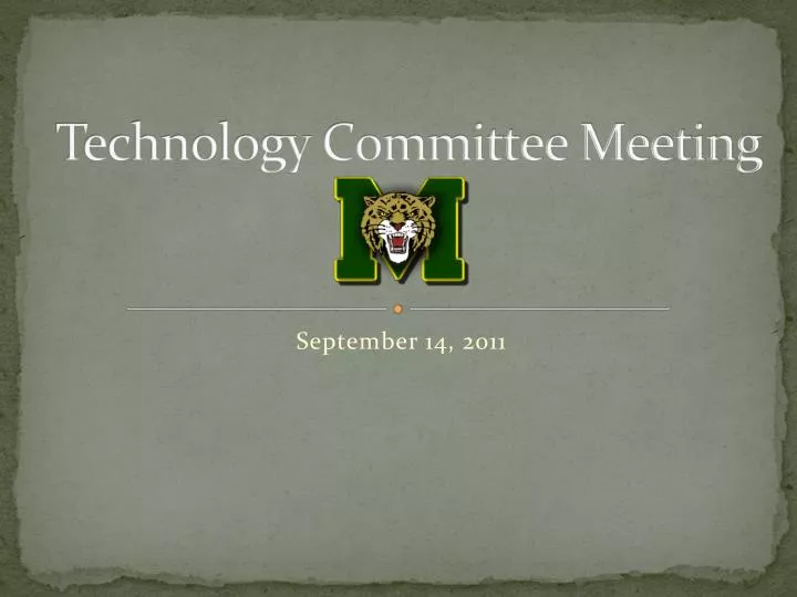 technology committee meeting