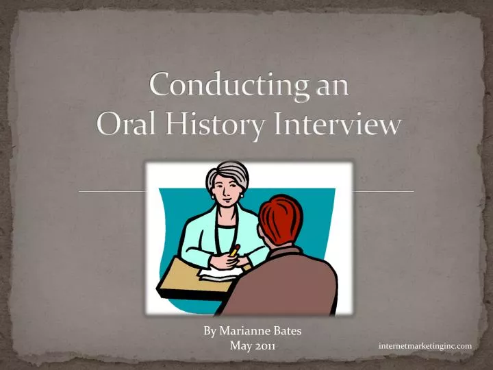 conducting an oral history interview