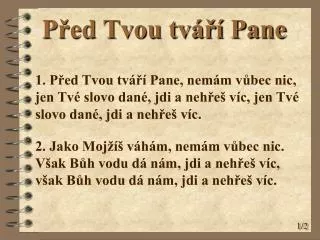 p ed tvou tv pane