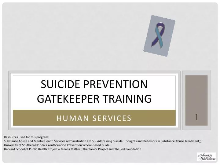 suicide prevention gatekeeper training