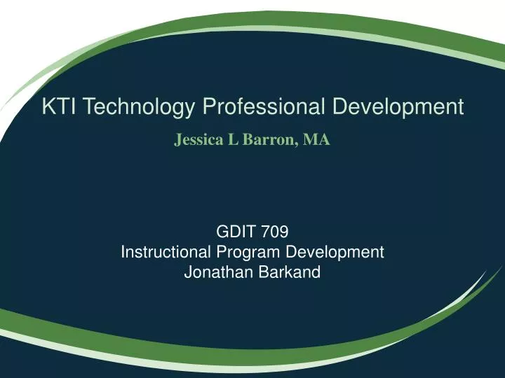 kti technology professional development