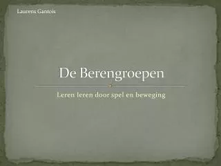 de berengroepen