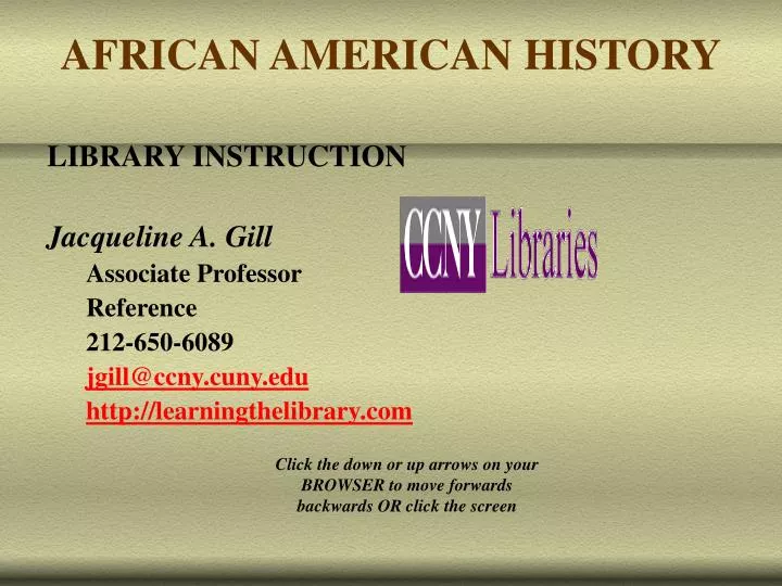 african american history