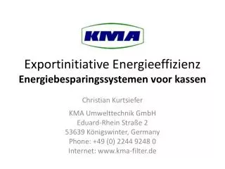 Exportinitiative Energieeffizienz Energiebesparingssystemen voor kassen