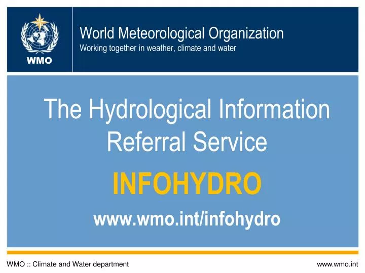 world meteorological organization working together in weather climate and water