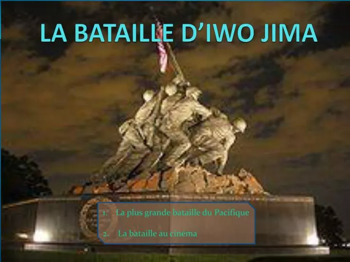 la bataille d iwo jima