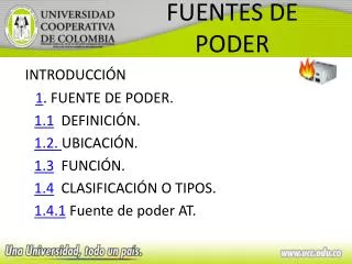 fuentes de poder