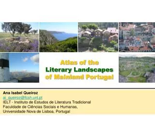 Atlas of the Literary Landscapes of Mainland Portugal