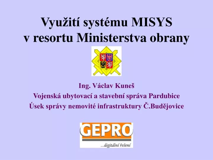 vyu it syst mu misys v resortu ministerstva obrany