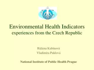 Environmental Health Indicators experiences from the Czech Republic