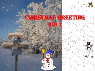 Christmas greeting 2011