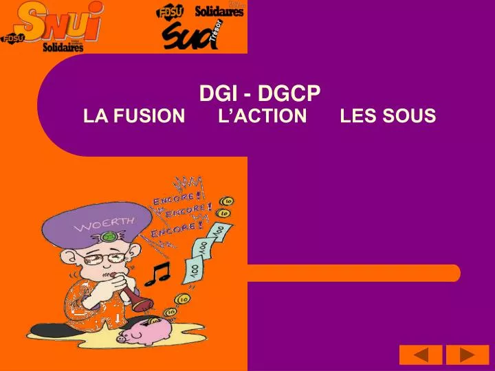 dgi dgcp la fusion l action les sous