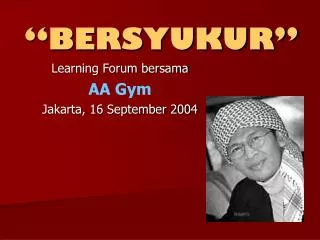 bersyukur