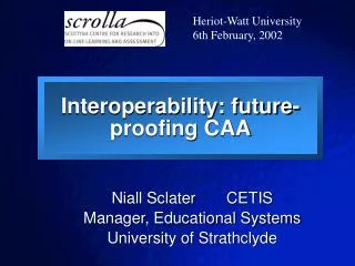Interoperability: future-proofing CAA