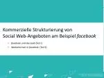facebook und das Geld (Teil I) Werbeformen in facebook ( Teil II ) - slide 1