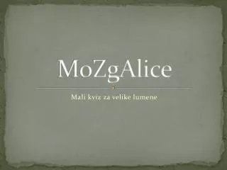 mozgalice