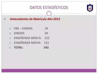 datos estad sticos