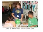 Caption: ABL student helping her Jacobson School Math Buddies - slide 1