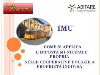 imu come si applica l imposta municipale propria nelle cooperative edilizie a propriet indivisa
