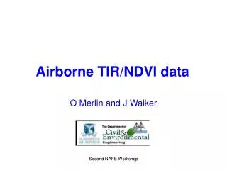 Airborne TIR/NDVI data