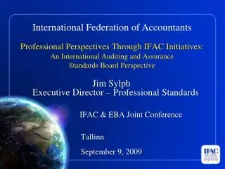 Professional Perspectives Through IFAC Initiatives: