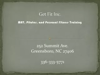 Get Fit Inc.