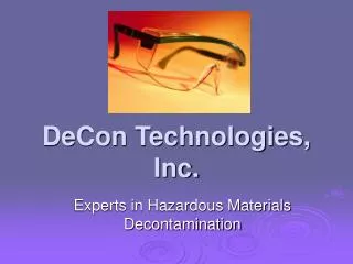 DeCon Technologies, Inc.