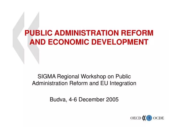 public administration reform and economic development