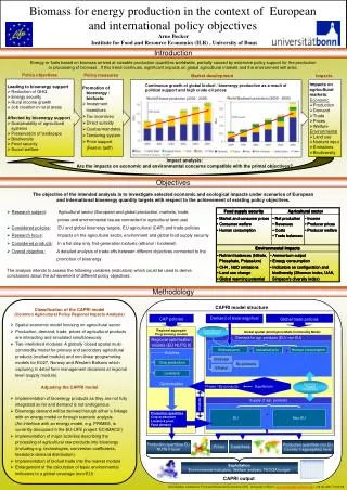 Arno Becker Institute for Food and Resource Economics (ILR) , University of Bonn