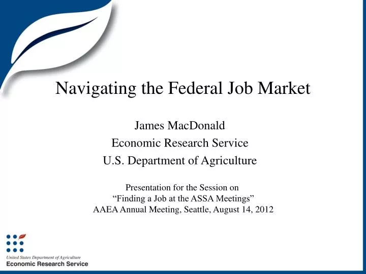 navigating the federal job market