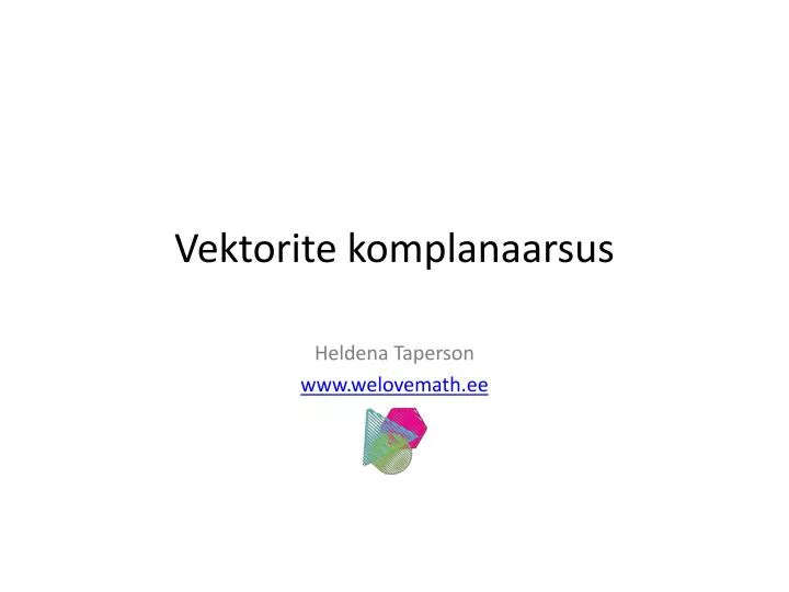 vektorite komplanaarsus