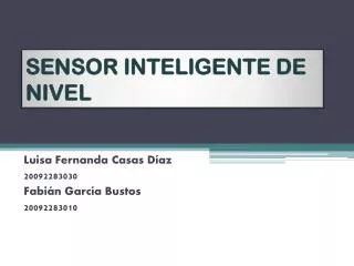 sensor inteligente de nivel