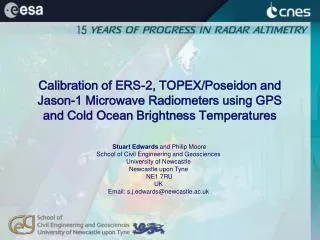 Stuart Edwards and Philip Moore School of Civil Engineering and Geosciences