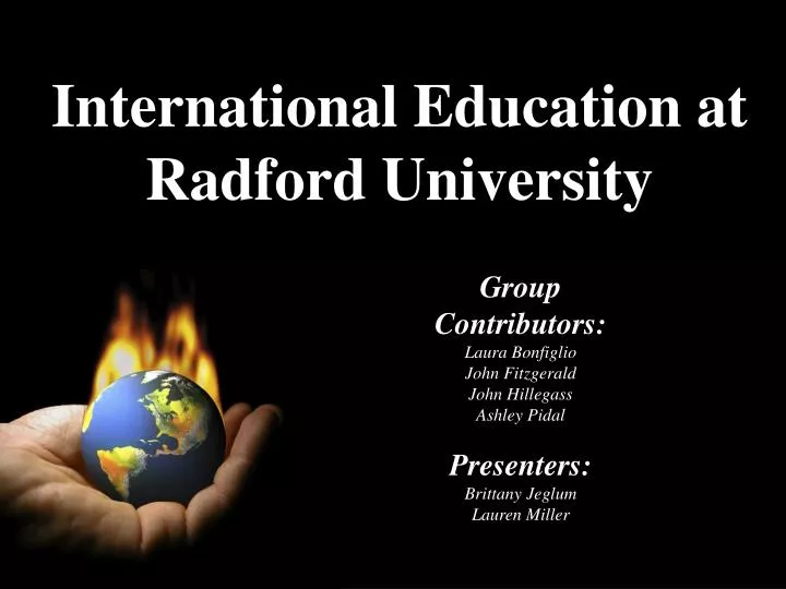 international education at radford university