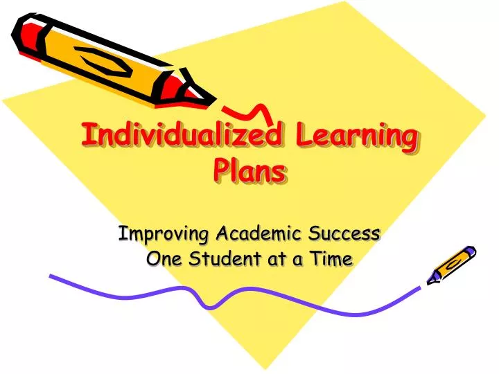individualized learning plans