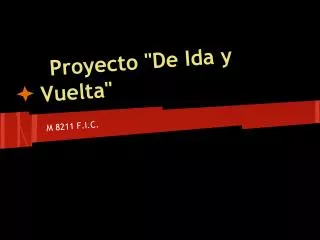 proyecto de ida y vuelta