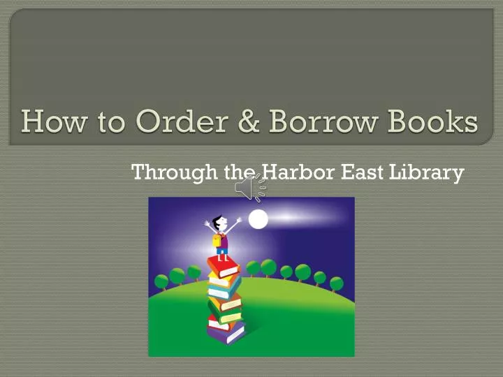 how to order borrow books