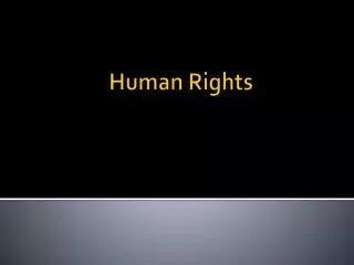 Human Rights