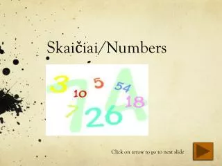 Skai?iai /Numbers