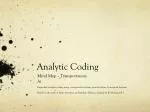Analytic Coding - slide 1