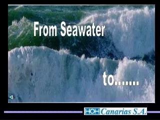 From Seawater