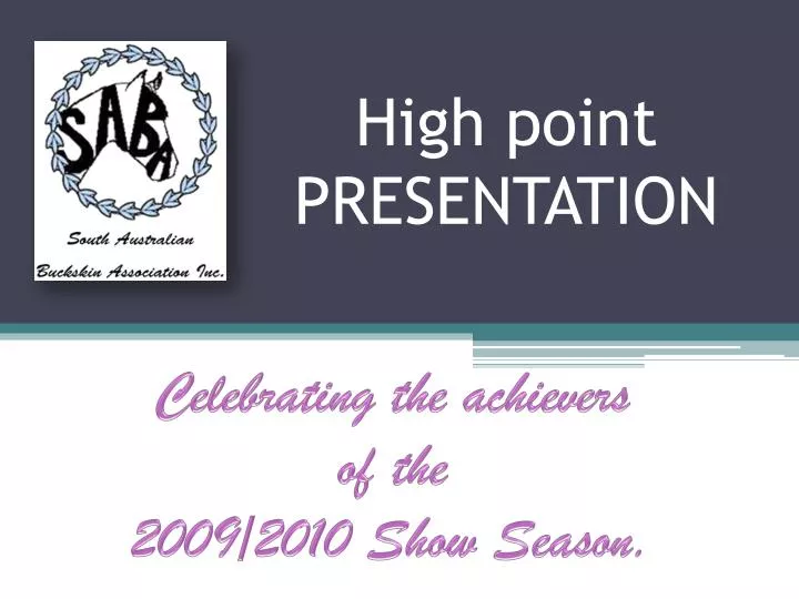 high point presentation