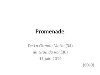 promenade